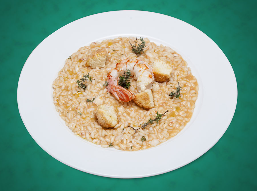Ricetta Risotto Gamberi Timo Amaretti Sassellese