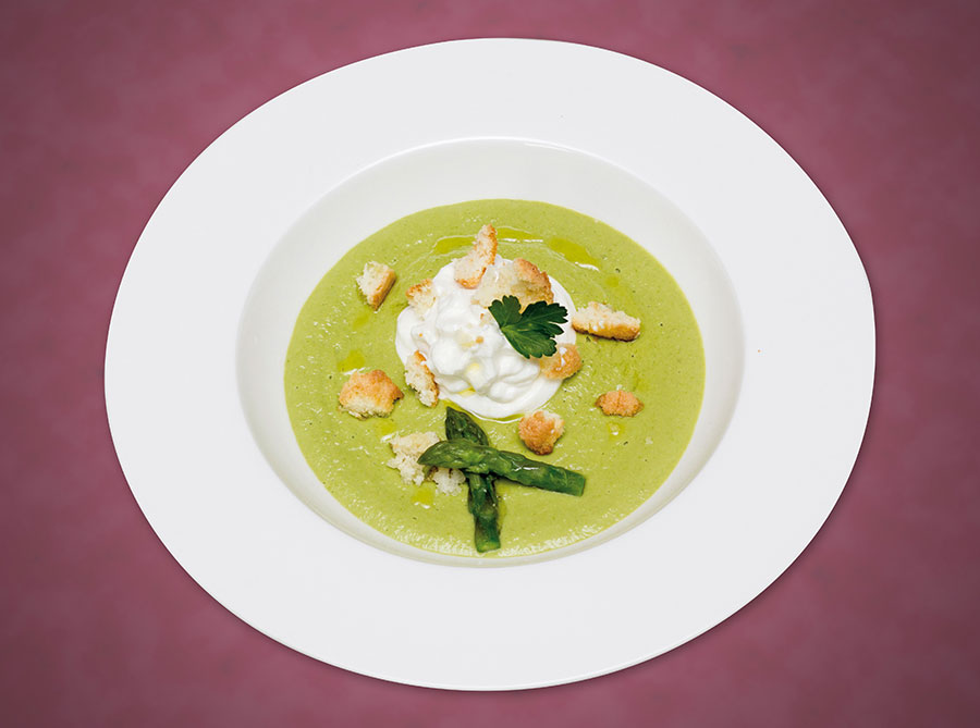 Ricetta Vellutata Asparagi Caprino Amaretti