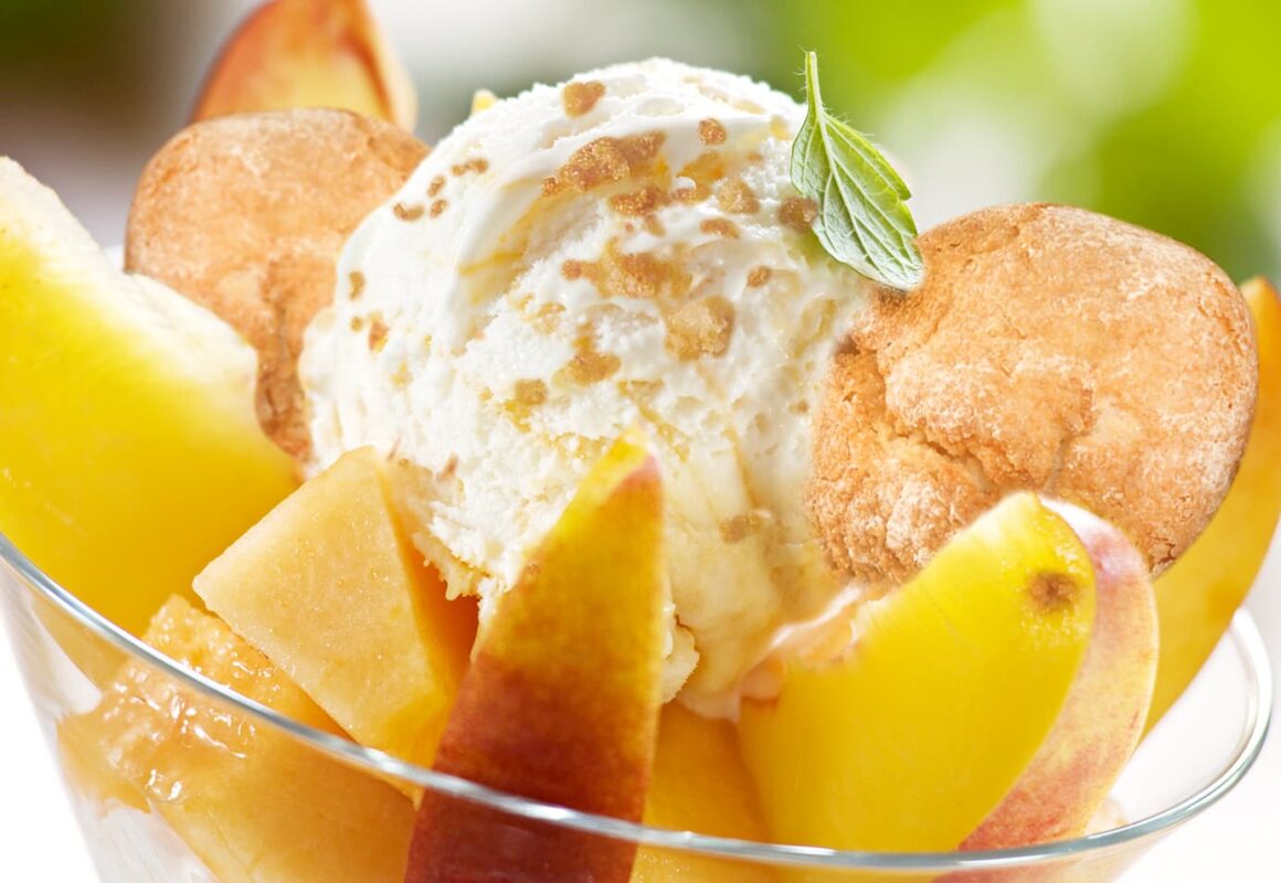 gelato pesche amaretti sassellese sassello