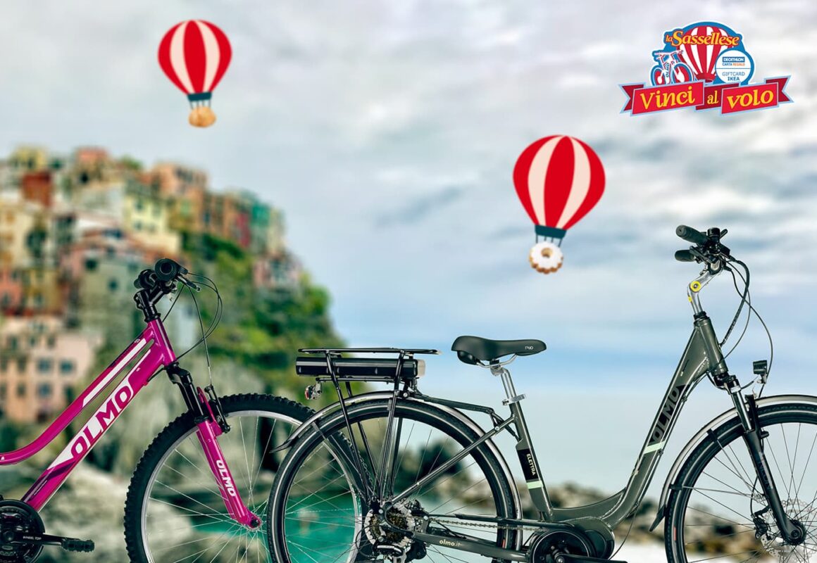 sassellese olmo concorso vinci al volo biciclette elettriche mountain bike uomo donna bambino