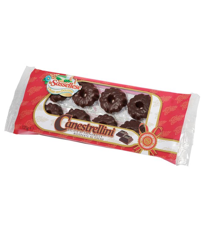 sassellese canestrellino covered with chocolate 125g