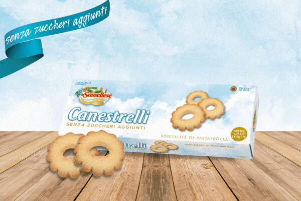 Canestrelli al burro classici senza zuccheri aggiunti in astuccio g 135